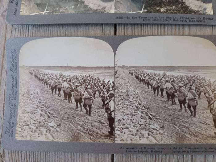 Russo-Japanese War, 1904: 26 contemporary stereoscopic slides