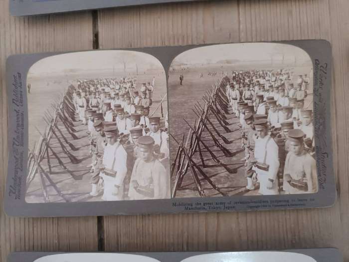 Russo-Japanese War, 1904: 26 contemporary stereoscopic slides