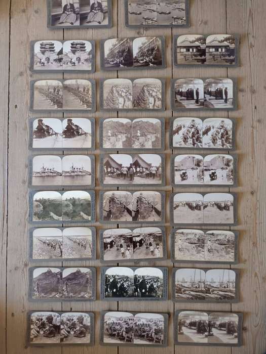 Russo-Japanese War, 1904: 26 contemporary stereoscopic slides