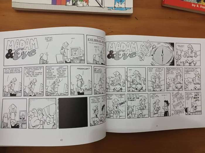 Four iconic "Madam & Eve" Collections: cartoons, social and political satire