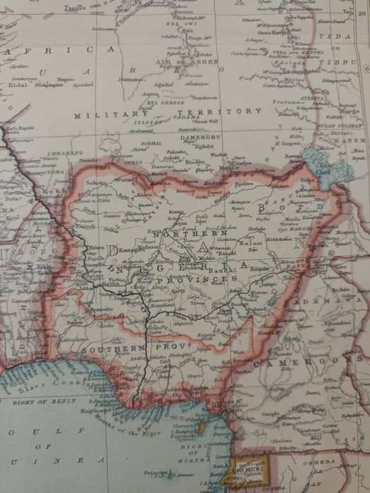 Map of North-West Africa, 1924