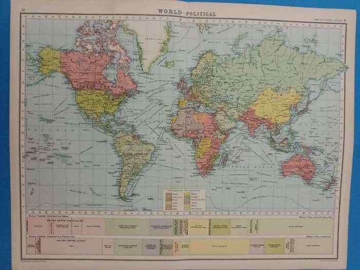 Map: World - Political, 1924