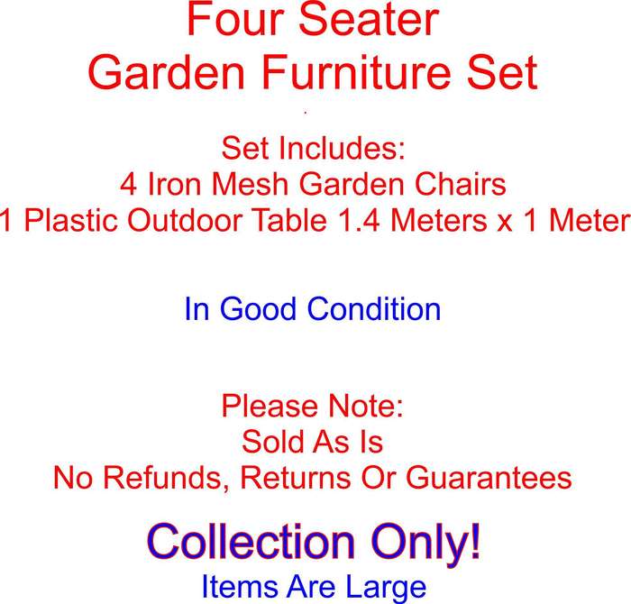 Four Seater Garden Furniture Set