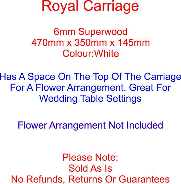 Royal Carriage Table Decoration
