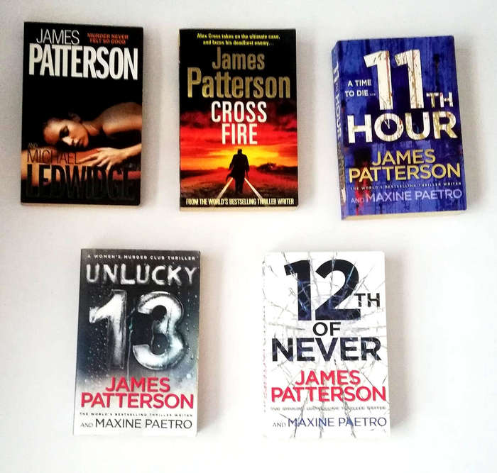 5 James Patterson Novels
