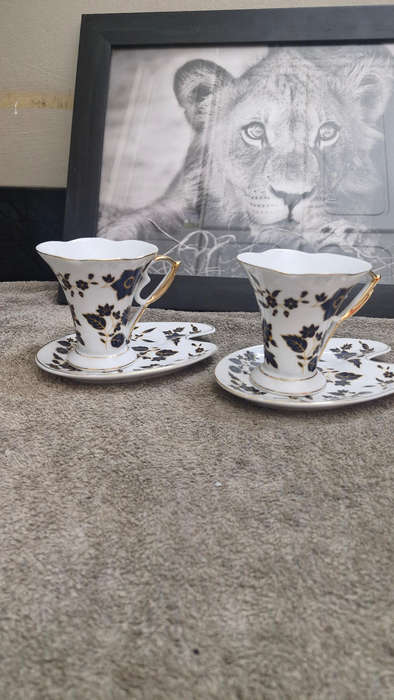 Set of 2 Vintage Czechoslavia Cup and Saucer