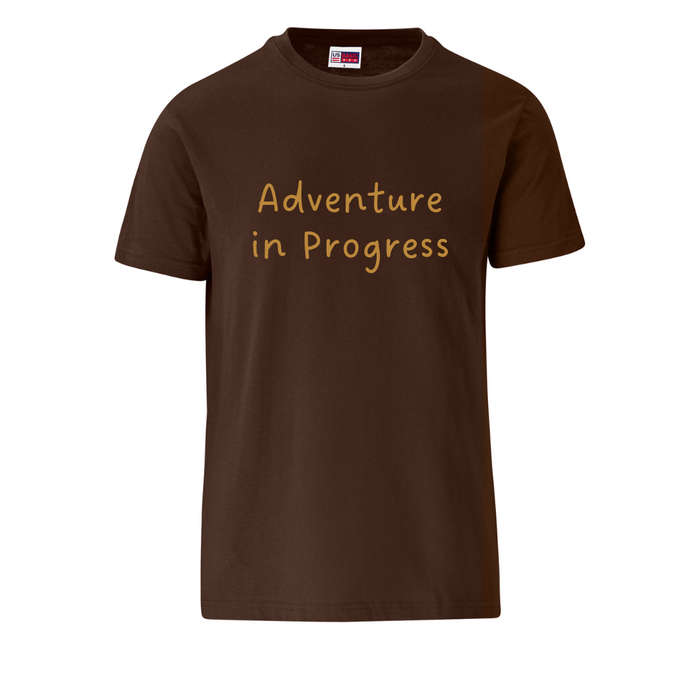 UNISEX T-shirt - Adventure in Progress size MEDIUM