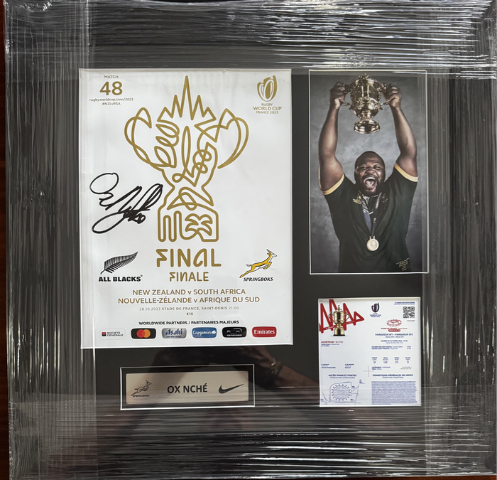 Springbok RWC 2023 Program Signed Ox Nche