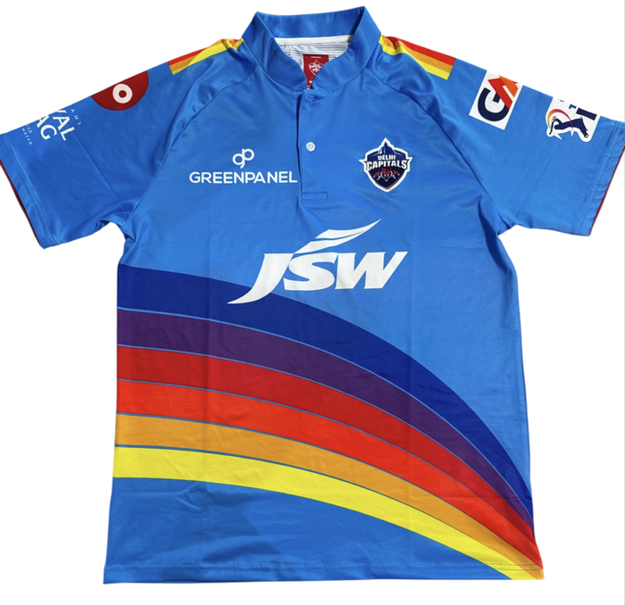 Cricket Jersey Delhi Capitals Rainbow Jersey Player Issue(No Number) Size L