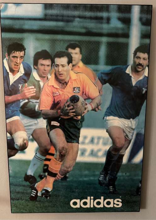 Rugby Block Frame David Campese Vintage Adidas(restored)