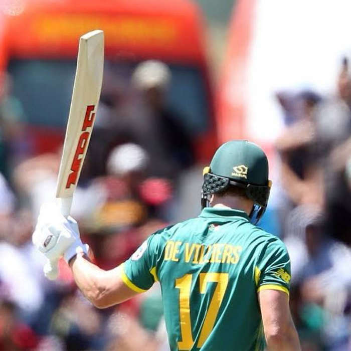 AB de Villiers Signed Cricket Frame