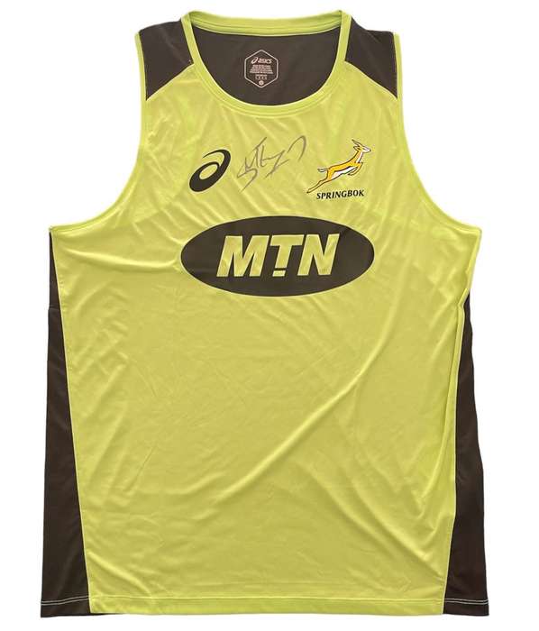 Rugby Player Vest Signed Morne Steyn