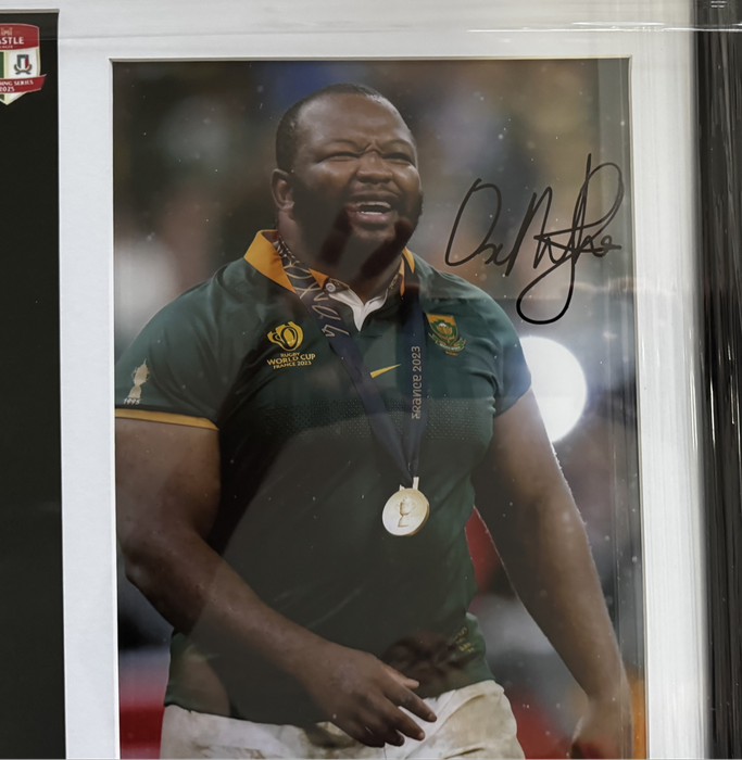 Springbok Rugby Frame Signed Ox Nche