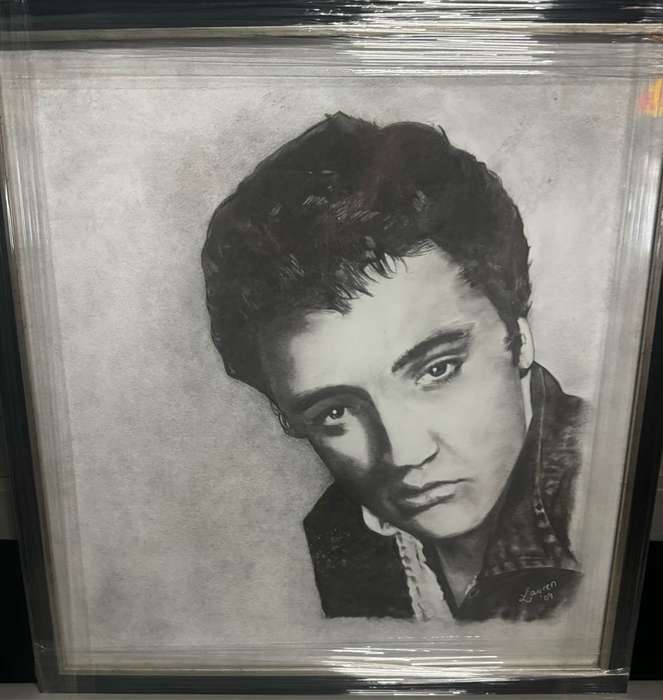 Elvis Pencil Sketch Frame