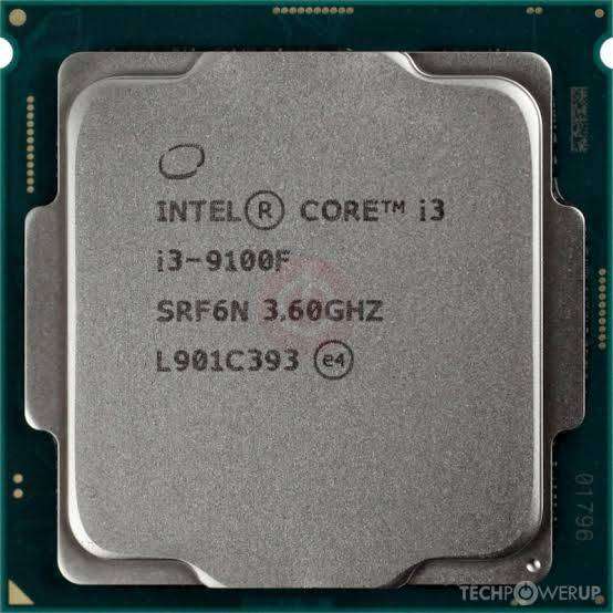 Intel® Core i3-9100F Processor 6M Cache, up to 4.20 GHz