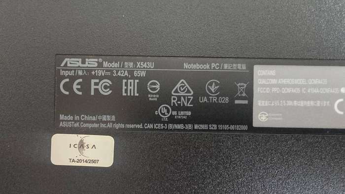 Asus Vivobook Intel(R) Core (TM) i5-6200 CPU @ 2.30GHz