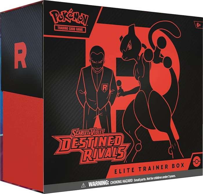 Pokemon Destined Rivals Elite Trainer Box + Acrylic Protector Box