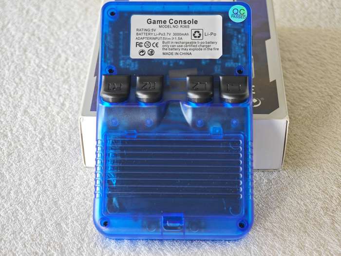 R36S Retro Handheld Video Game Console - 64GB Blue