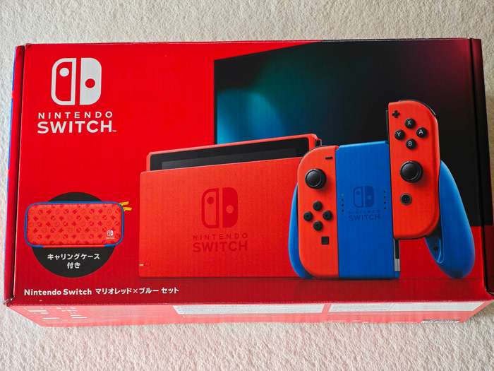 V2 Nintendo Switch Console - Mario Red & Blue Edition
