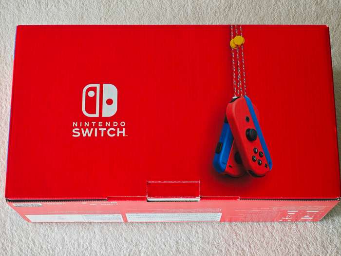 V2 Nintendo Switch Console - Mario Red & Blue Edition