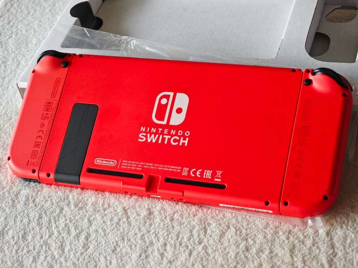 V2 Nintendo Switch Console - Mario Red & Blue Edition