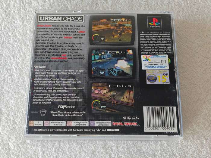 Urban Chaos - PS1 / Playstation One Game (PAL)