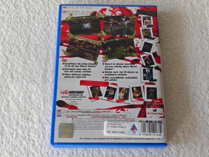 Mortal Kombat Deadly Alliance - PS2/Playstation 2 Game (PAL)