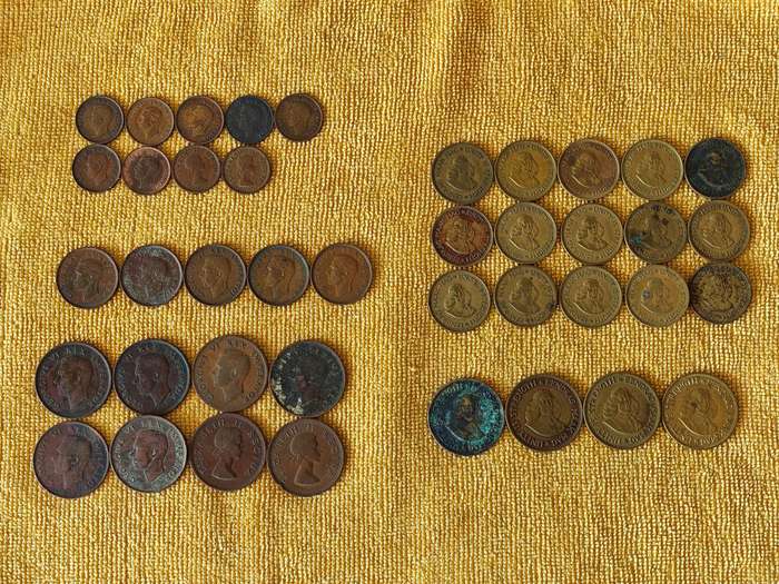 Various South African coins (41 coins total)