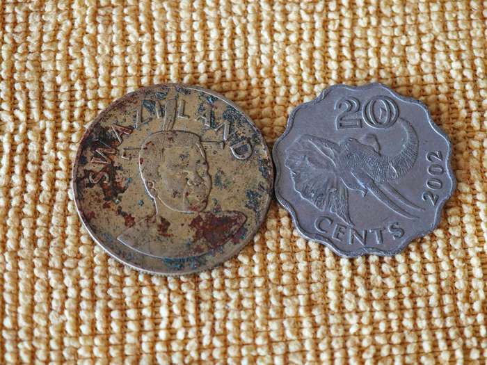 Various African Coins + 1 Banknote (12 coins total)