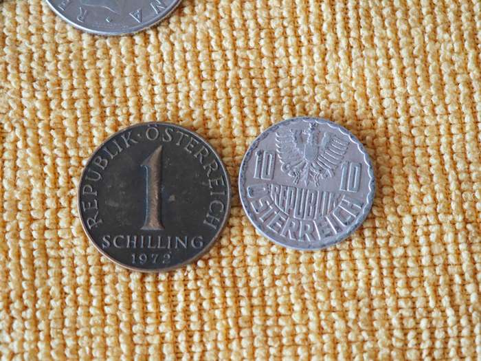 European Coins + Banknote (14 coins, 1 banknote)