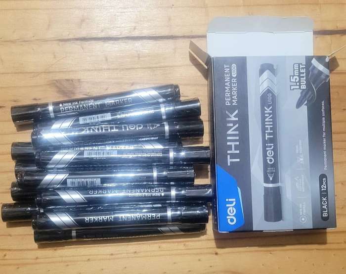 Black permanent marker