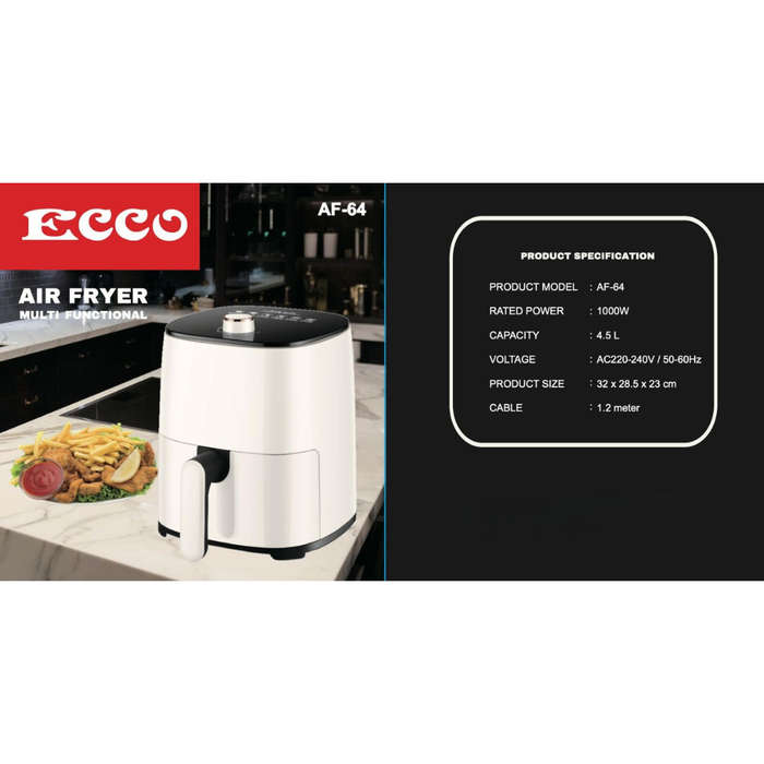 Model - 1000W Ecco Air Fryer