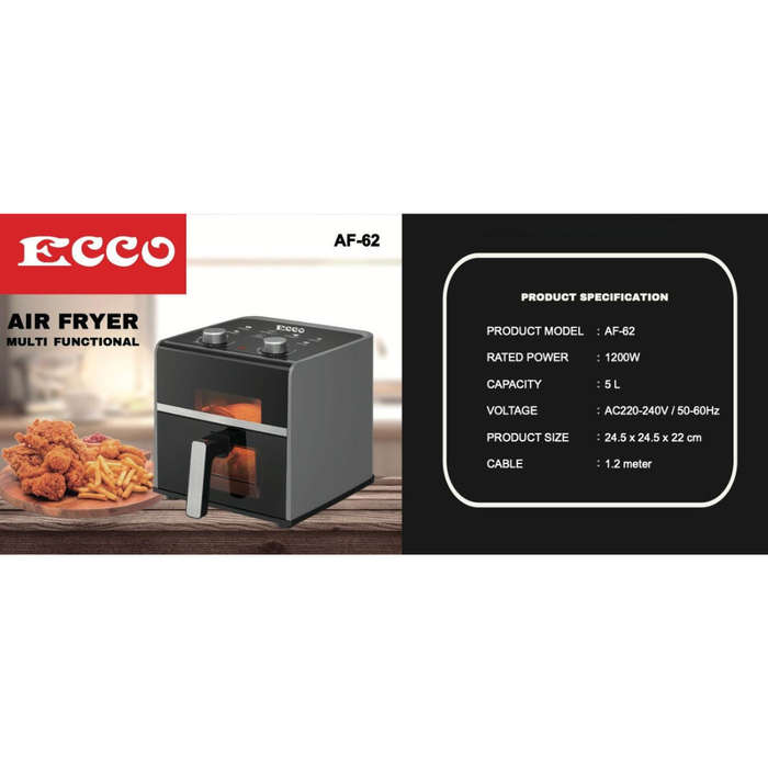 Ecco Air Fryer 5L 1200W AF62