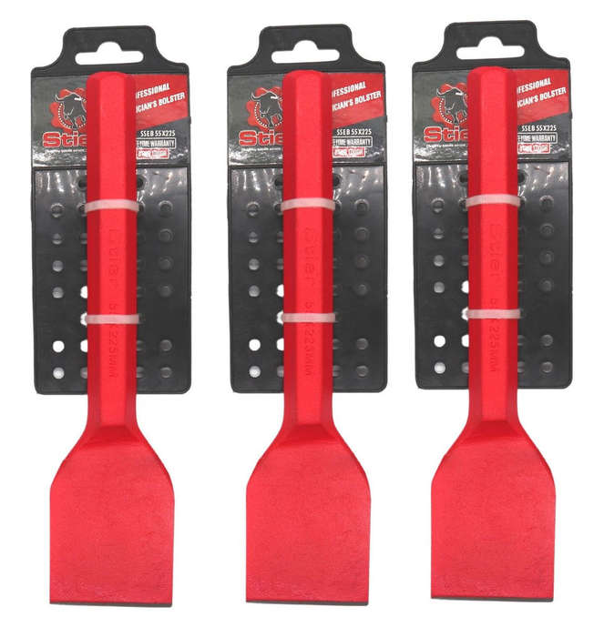 Stier High Quality Professional Electricians Bolster 55x225mm - 3 Pack