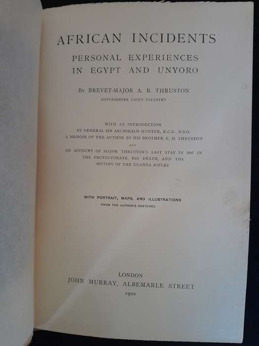 African Incidents - By Major A.B. Thruston