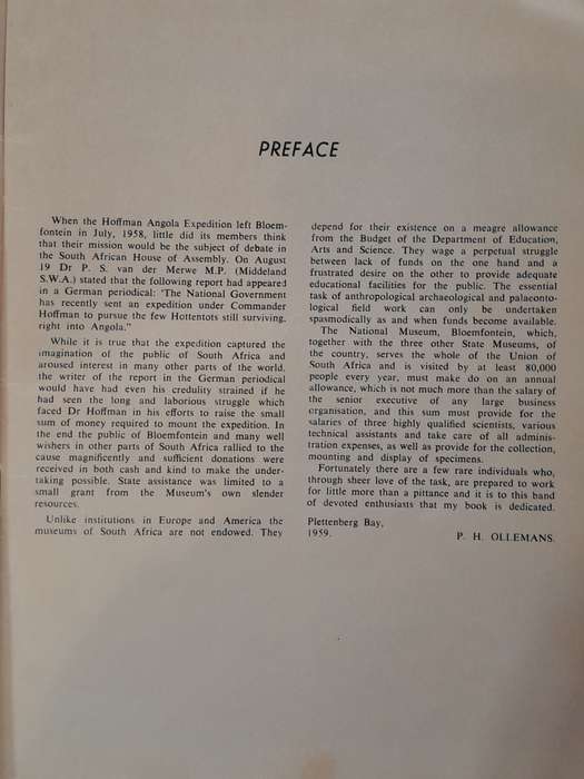 Hottentot Hunt - By P.H. Ollemans in Association with Dr. A.C. Hoffman