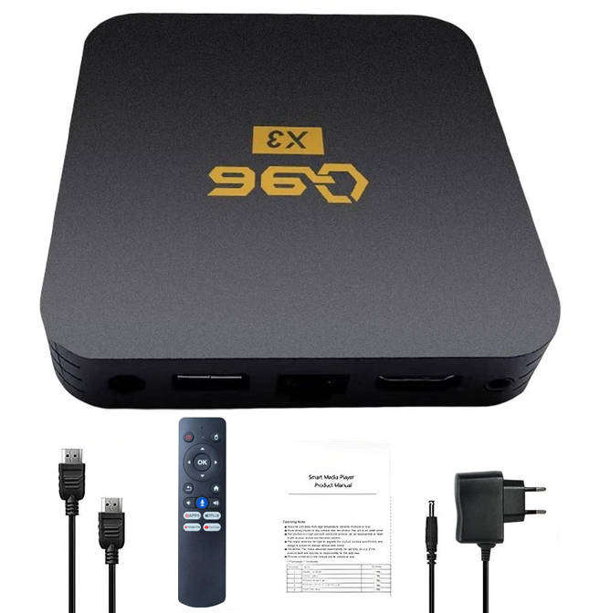 Q96-X3 Android 13 Tv Box, 4K, Wifi, 2GB Ram, 16GB Storage.