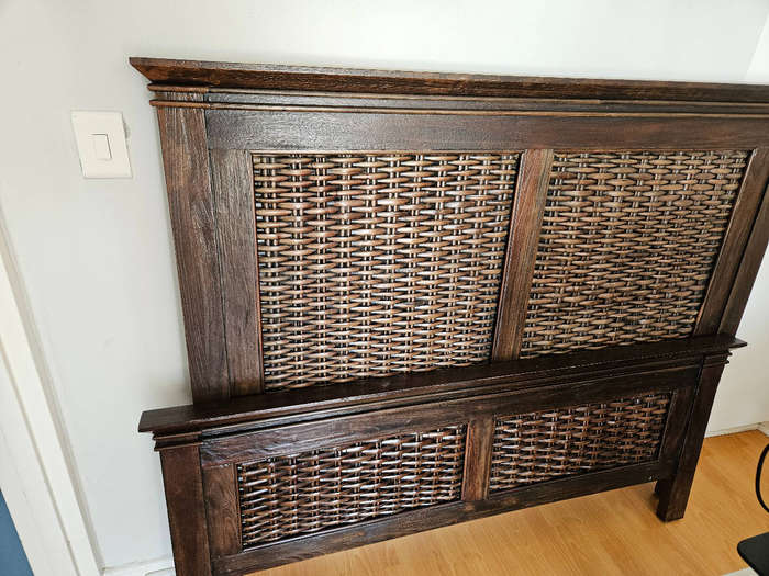 Coricraft Sleigh Bed Queen XL Bed frame