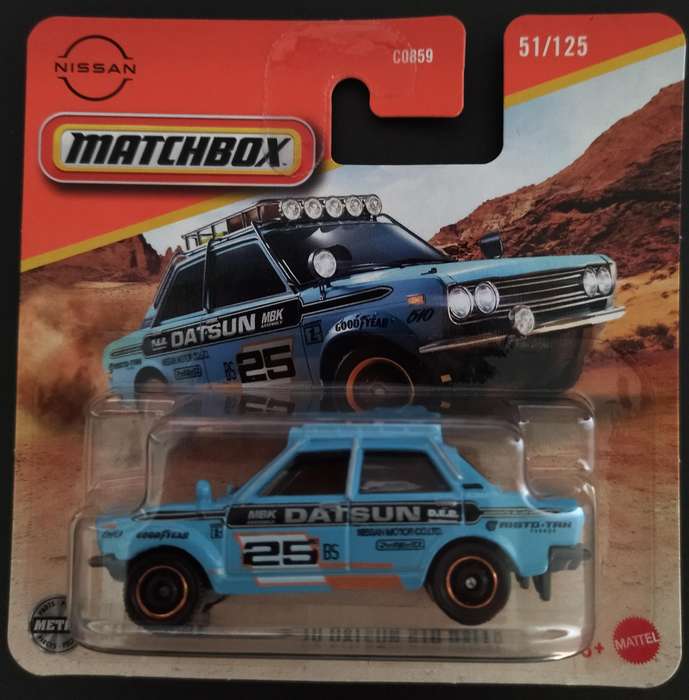 Matchbox '70 Datsun 510 rally