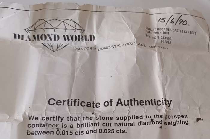 Certified Brilliant Cut Natural Loose Diamond weighing between 0.015ct and 0.025ct.