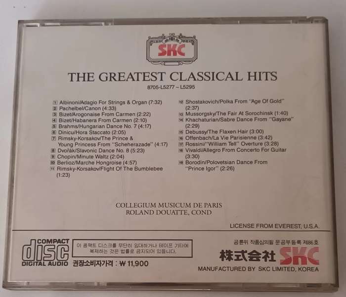The Greatest Classical Hits CD.