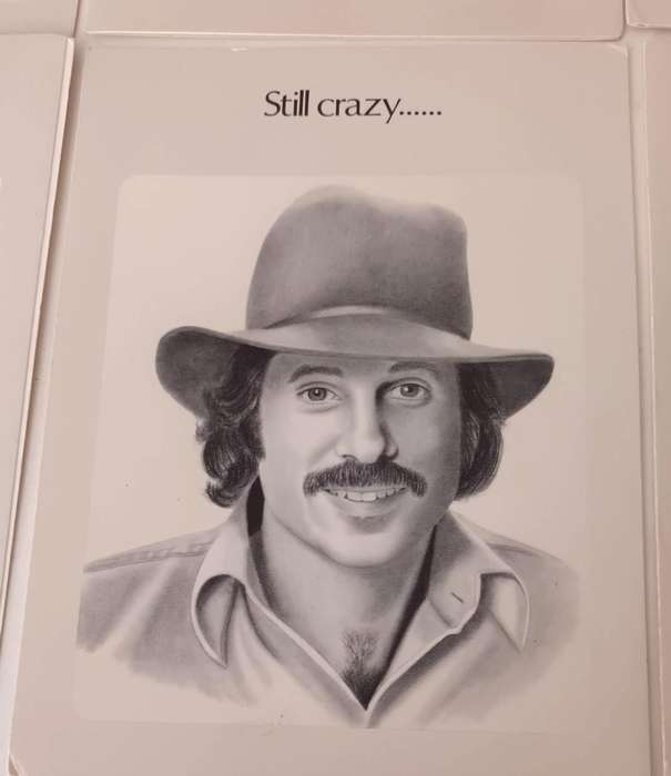6x Vintage Celebrity Series Cards. Artwork by Diana Robbins. Printed in USA. Different Celebrities.