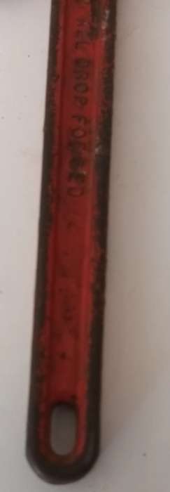 Vintage Heavy Duty Hit Deluxe Pipe Wrench. 14". 350mm. Made in Japan.