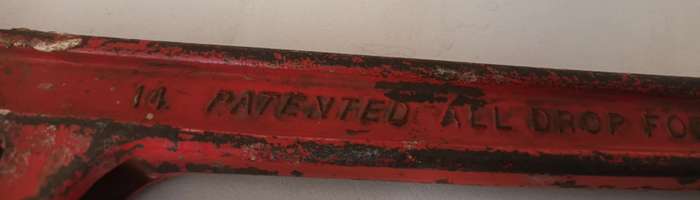 Vintage Heavy Duty Hit Deluxe Pipe Wrench. 14". 350mm. Made in Japan.