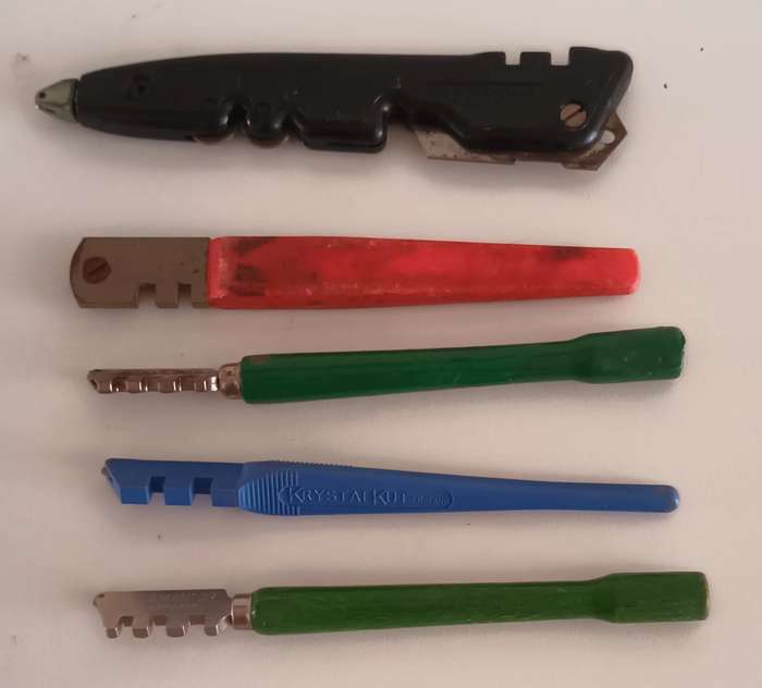 Lot of Glass Cutting Tools plus Multitool.