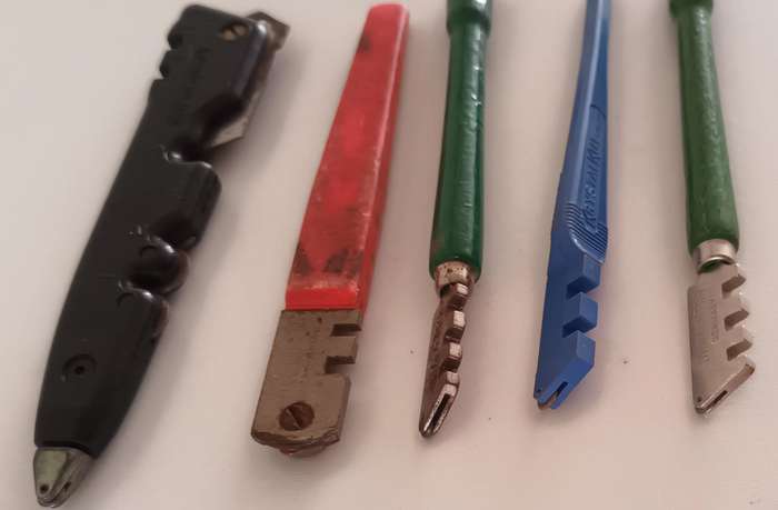Lot of Glass Cutting Tools plus Multitool.
