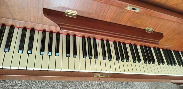 OTTO BACH UPRIGHT PIANO. ZIMMERMAN MADE IN GERMANY. FOR COLLECTION ONLY!!!