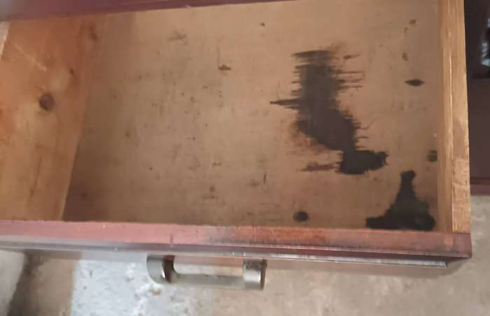 Antique Mahogany Dresser. Length 1.55m. Width 59cm. Height 1.78m. COLLECTION ONLY!!!