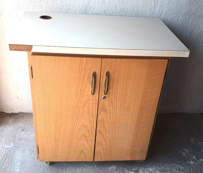 Cabinet on Wheels. Opens both sides. Length 90cm. Width 60cm. Height 87cm. COLLECTION ONLY!!!