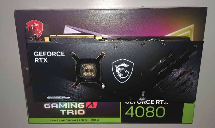 MSI GeForce RTX 4080 16GB GAMING X TRIO 16GB GDDR6X 256-Bit PCIe 4.0 Desktop Graphics Card
